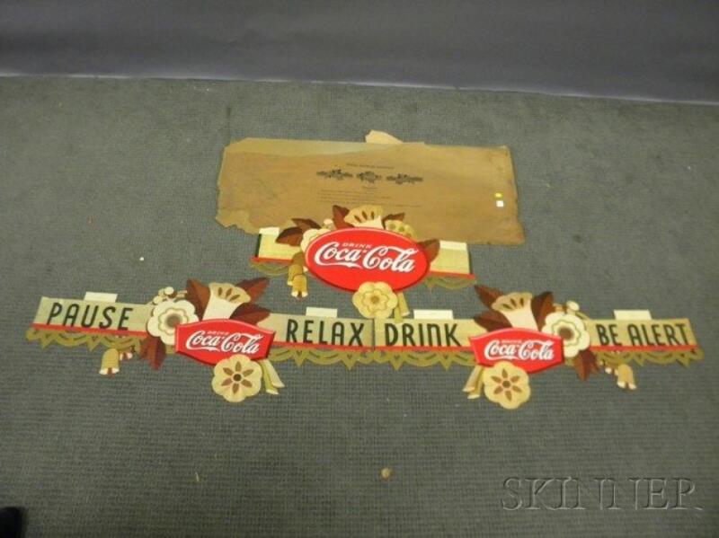Coca-Cola Die-cut Cardboard Wood Flower Festoon, 1
