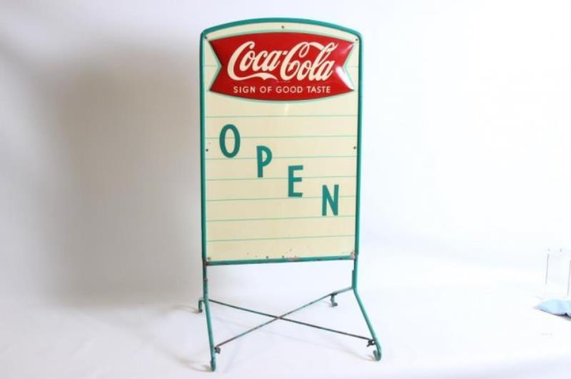 Coca Cola Fishtail Double Sided Sidewalk Sign