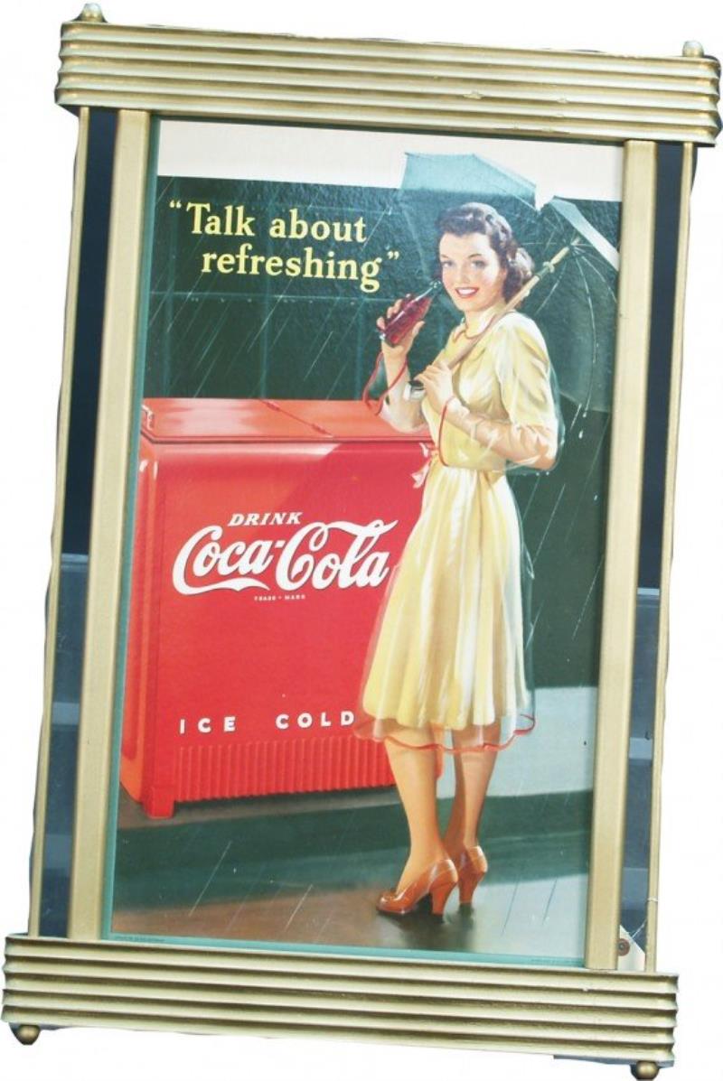 Coca Cola "Talk About Refreshing" Cardboard Advert